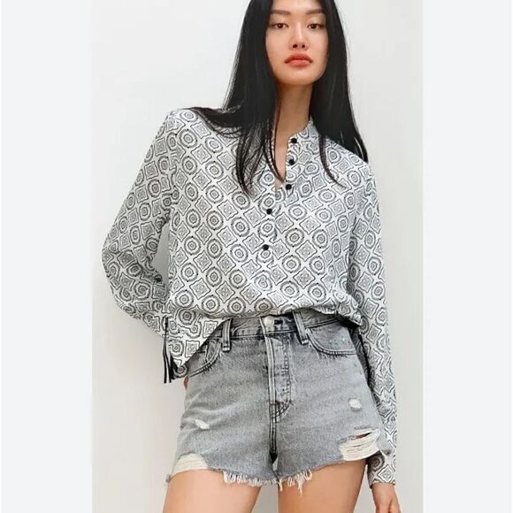 Rag & Bone Tallulah Printed Top - Picture 1 of 12